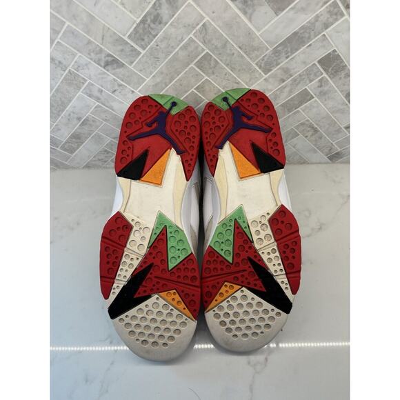 Nike Air Jordan 7 Hare 2015 Mens Size 11 304775-125 OG VII Retro White Red - Picture 6 of 7